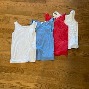 Set of four girls size large tank tops by Gap kids